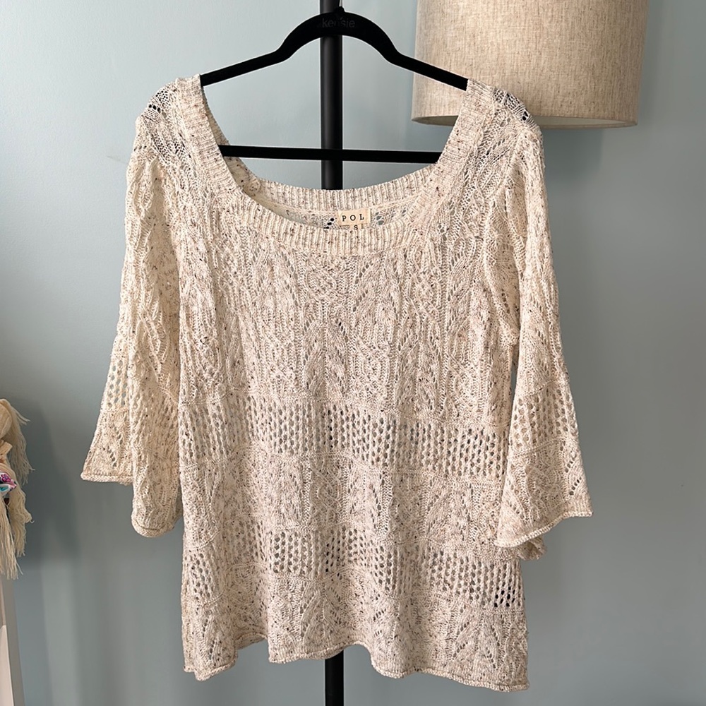 POL cream sweater